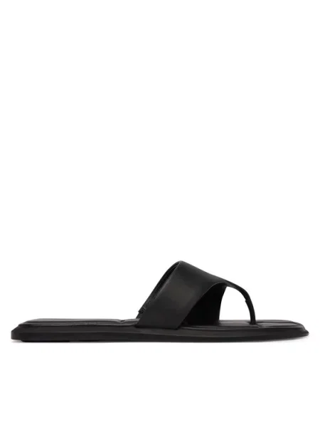 Δερμάτινα σανδάλια Calvin Klein μαύρο