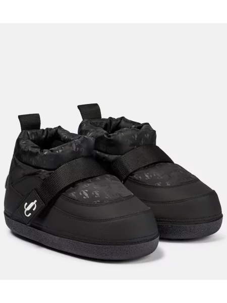 Cizme scurte Jimmy Choo fără toc negru