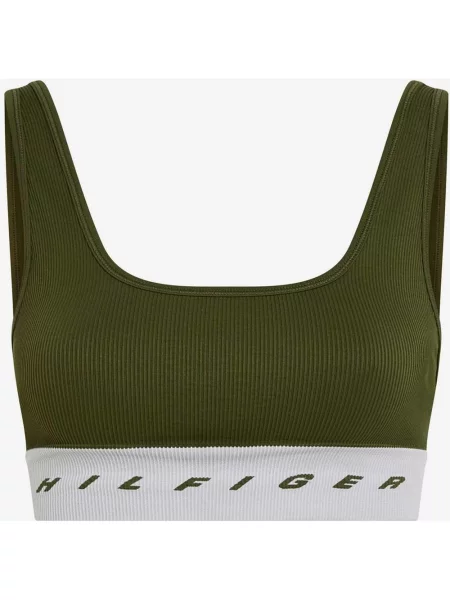 Biustonosz Tommy Hilfiger Tape Seamless S zielony