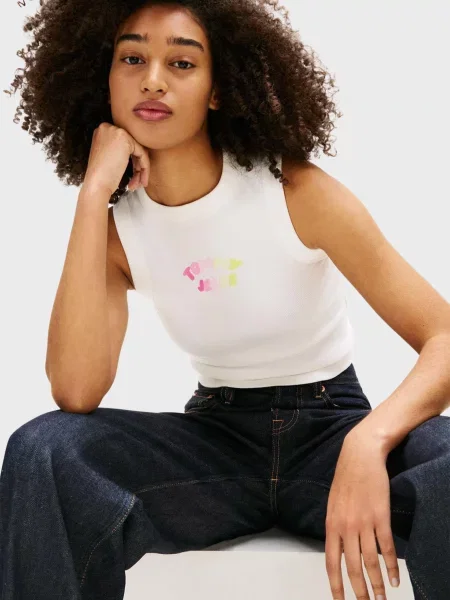 Майка Tommy Jeans біла