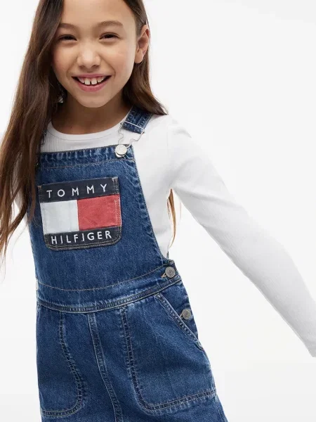 Tommy Hilfiger рокля от деним синьо