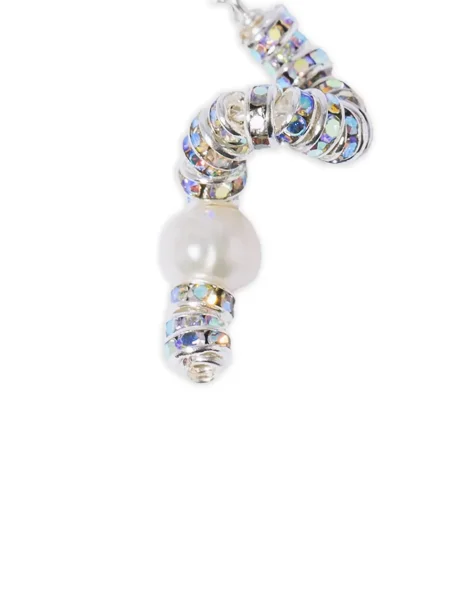 Cercei Pearl Octopuss. Y cu perle argintiu