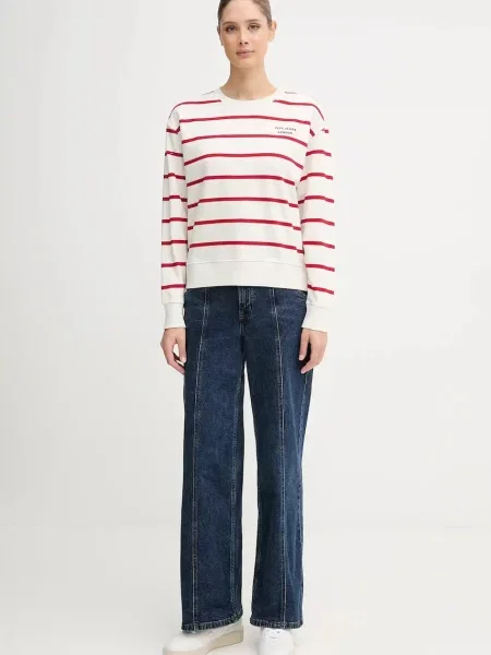 Pepe Jeans bluza wzorzysta beżowy