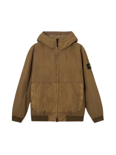 Kurtka bomber Stone Island z kamieniami zielony