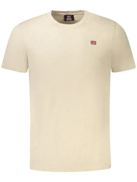 Scurt tricou Norway 1963 cu mâneci scurte bej
