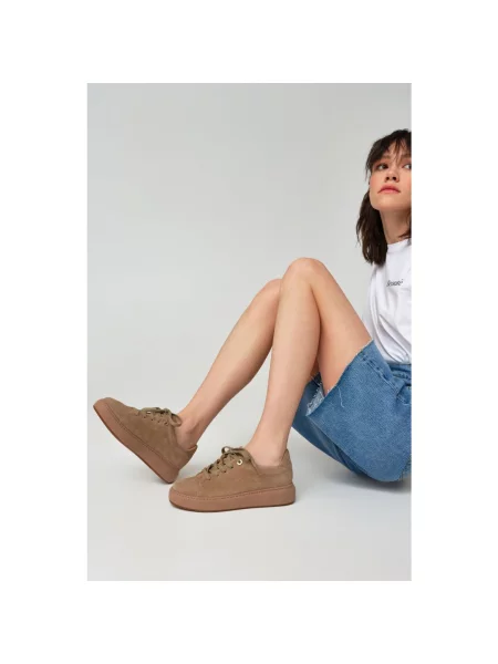 Кеди замшеві Estro бежеві