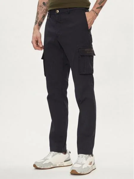 Aeronautica Militare Szövet nadrág Sötétkék Regular Fit kék