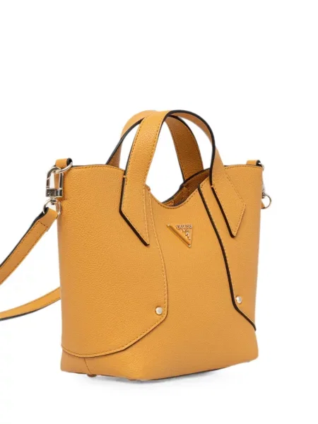 Shopper táska Guess autogrammal narancsszínű