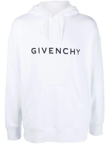Hanorac cu glugă Givenchy cu imagine alb