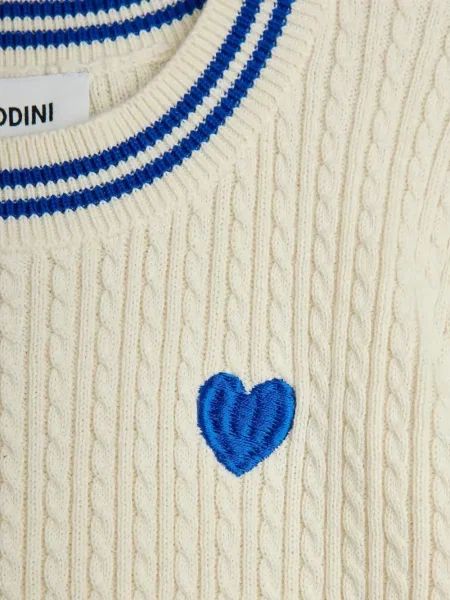 Sweter dziecięcy Mini Rodini biały