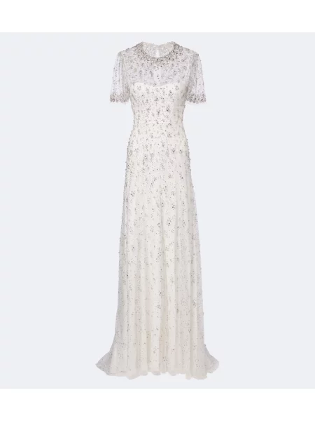 Sukienka Jenny Packham tiulowa biała
