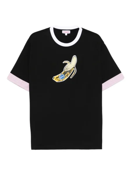 Tricou Charles Jeffrey Loverboy cu imagine cu decolteu rotund negru