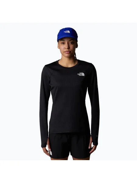 Tricou mânecă lungă The North Face alergare negru