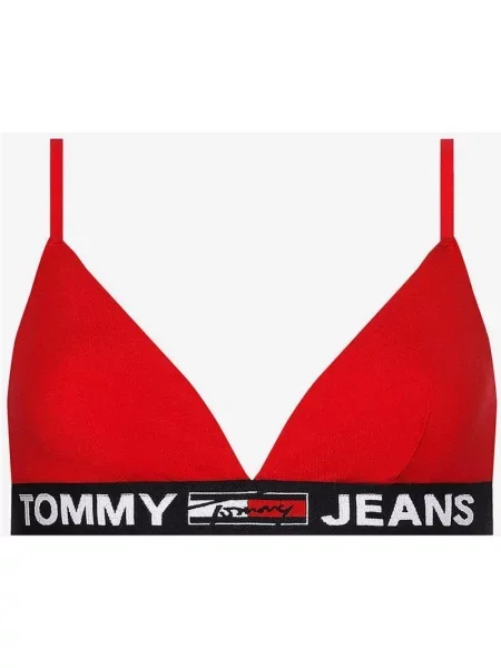 Biustonosz trójkątny Tommy Hilfiger w kolorze czerwono-białym XS biały