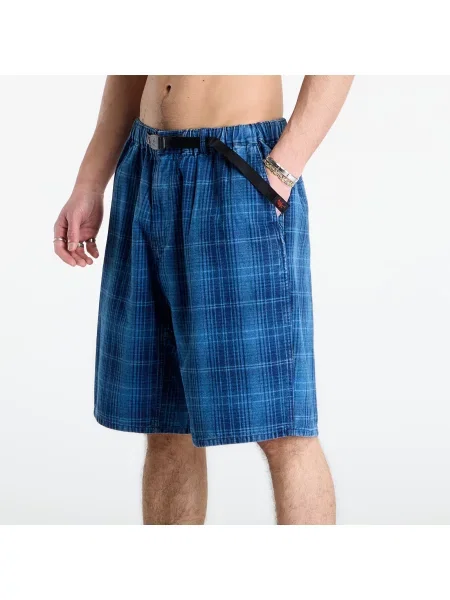 Šortky Gramicci Lagoon Short Denim Plaid UNISEX Indigo Checkered Plaid M