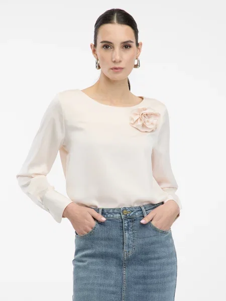 Bluză Orsay cu aplicații albastru