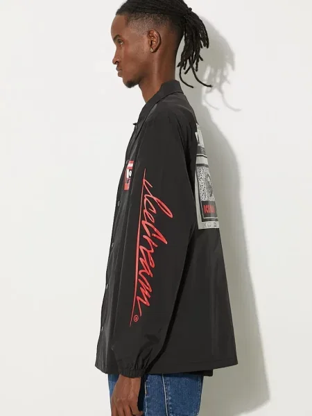 ICECREAM kurtka Ictv Coach Jacket przejściowa czarny