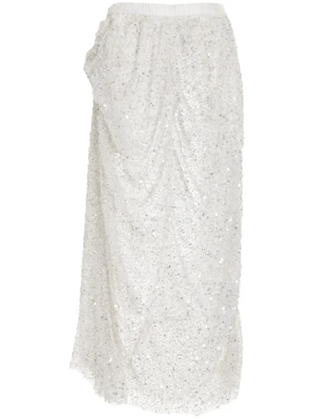 Przezroczysta talia spódnica Diotima biała