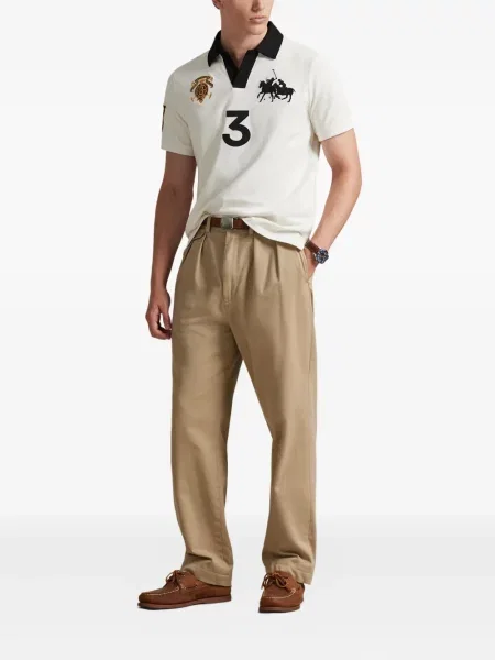 Ριγέ δερμάτινος κάλτσες Polo Ralph Lauren με κορδόνι μαύρο