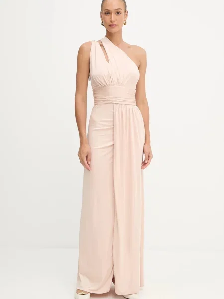 Рокля Marciano Guess PATTY дълга със стандартна кройка оранжево