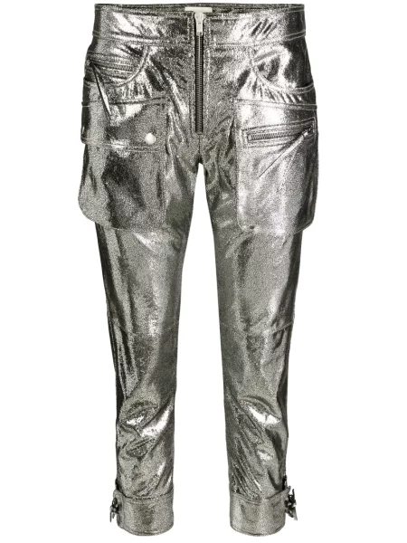 Cropp pantaloni Isabel Marant argintiu
