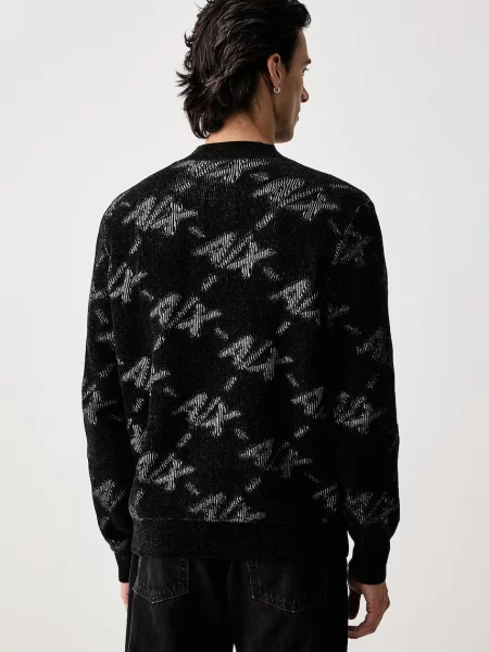 Armani Exchange sweter czarny