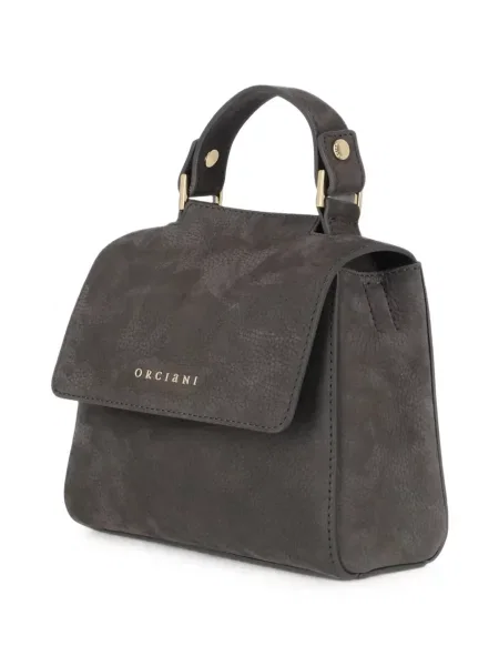Bőr shopper táska Orciani szürke