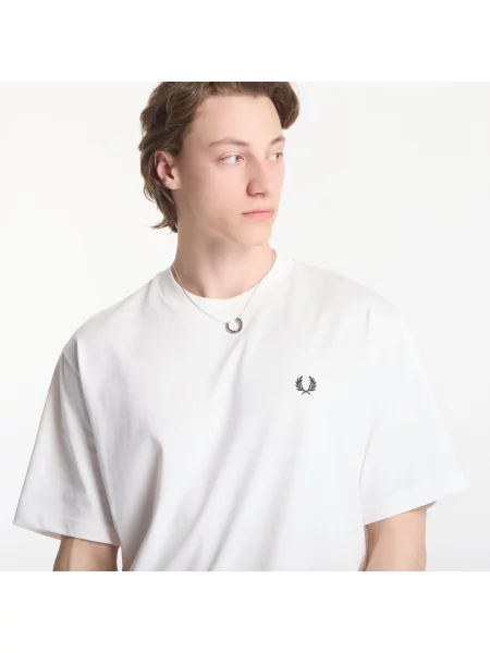 Tričko Fred Perry s potlačou biela