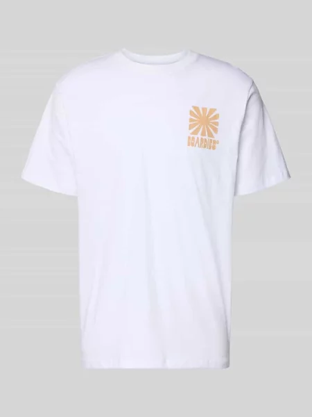 T-shirt z nadrukiem z logo i okrągłym dekoltem Boardies biała