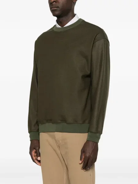 Суитчър Jil Sander с кръгло деколте зелено