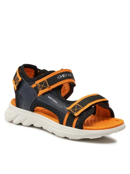 Juniorské sandále Geox Airadyum ocean blue/orange modrá