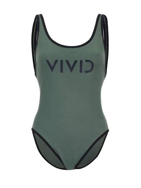 VIVID Plavky zelená černá