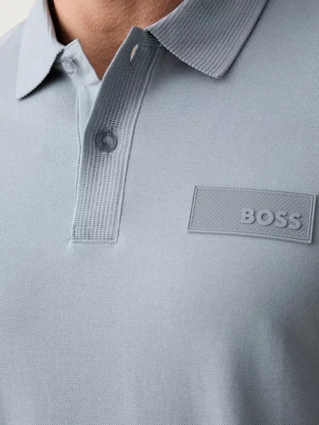 BOSS Green поло Paddy Structure зелене