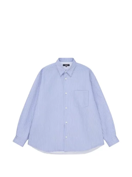 Dryžuota raštuota ilgas marškiniai Comme Des Garçons Homme mėlyna