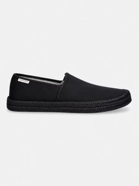 Calvin Klein espadrile ESS ESPADRILLE CV črna