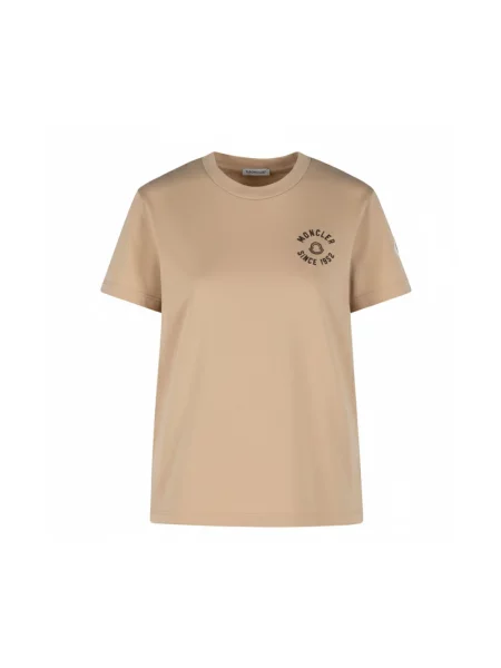 Koszulka Moncler beżowa