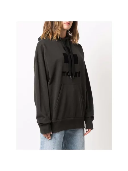 Bluza z kapturem Marant Etoile z kapturem czarna