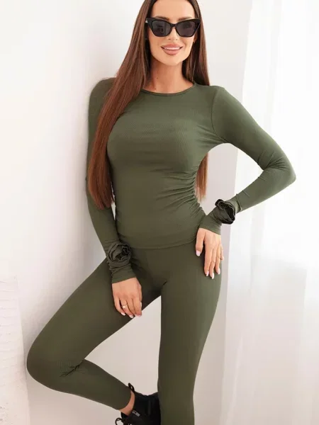 Legginsy Kesi Włoski z długim rękawem czarne