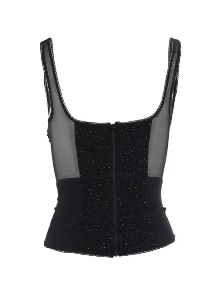 Top Ianira Meda plasă negru