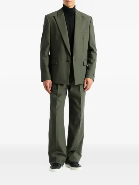 Pantaloni Balmain din țesătură twill verde