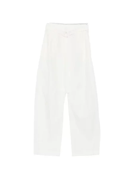 Pantaloni Patrizia Pepe conici alb