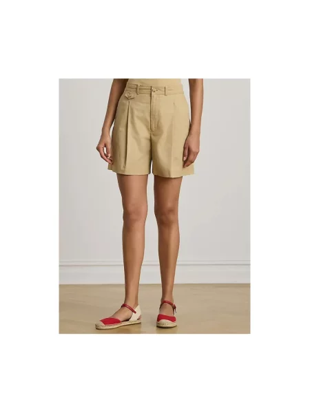 Szorty w kroju regular fit z czystej bawełny Ralph Lauren beżowe