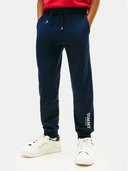 Tommy Hilfiger Pantaloni trening Monotype Print D Bleumarin