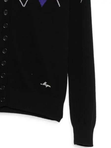 Cardigan Msgm cu model argyle negru
