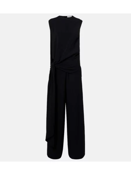 Kombinezon Alaïa z dżerseju czarny