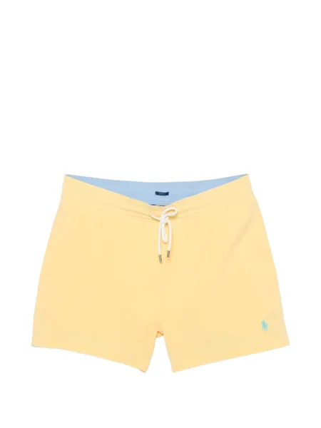 Къс риза Polo Ralph Lauren с автограф жълто