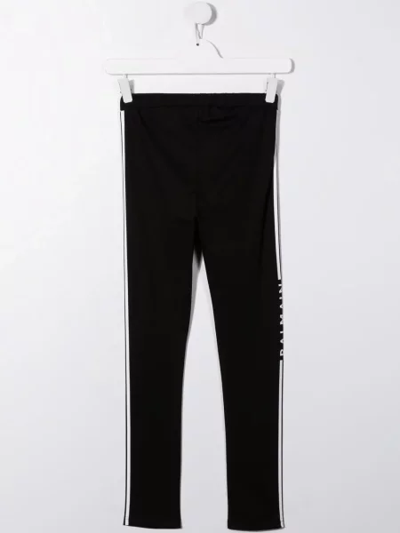 Legginsy dziecięce Balmain czarne