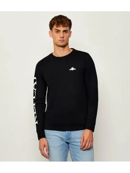 Tricou mânecă lungă Replay negru