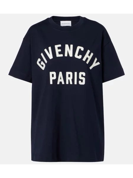 Tricou Givenchy din jerseu albastru