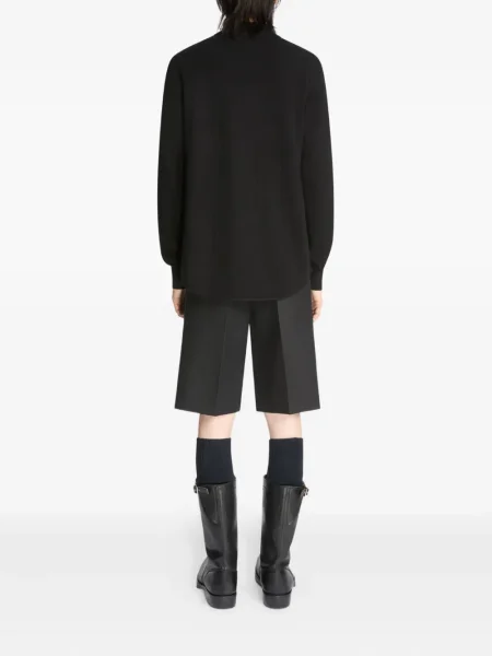 Cămașă Dries Van Noten din cașmir negru